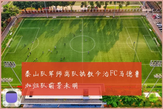 泰山队军师离队执教今治FC马德鲁加归队前景未明